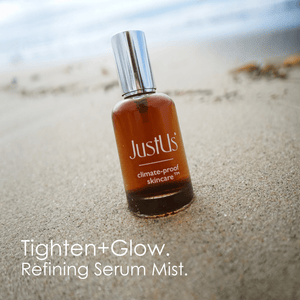 Tighten+Glow anti-aging skincare for mature, post-menopausal skin with botanical actives
