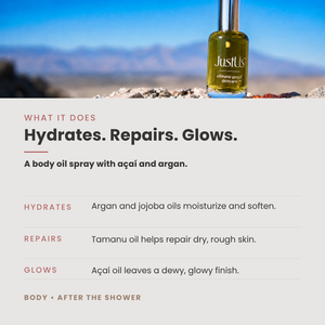 Smooth Glow. Body Oil - Multi-Use Hydration with Acai, Buriti, + Argan Oils