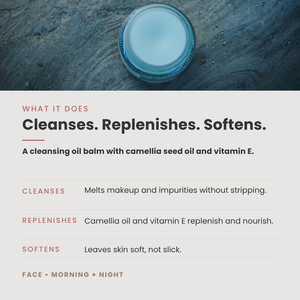 Bare. Cleansing Oil Balm- Gentle Daily Wash for Sensitive, Hormonal, or Post-Menopausal Skin