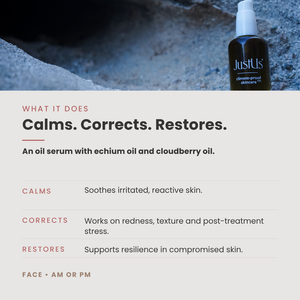 Restore+Repair. Rain Forest Oil Serum - Irritation, healing, redness, wrinkles, sagging, blemish relief with Bakuchiol + Andiroba + Tamanu Oils