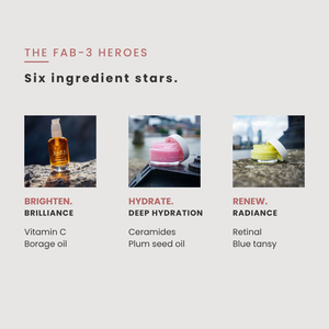 FAB-3 - Radiance, Hydration +  Glow Essentials for Skin