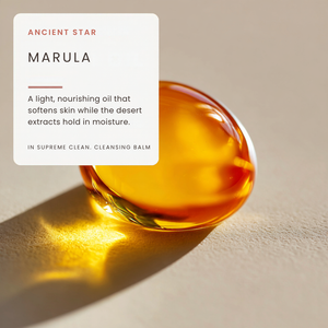 Supreme Clean. Cleansing Balm - Marula + Desert Extracts to remove makeup + pollutants