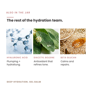 Deep Hydration. Gel Balm - Aloe + Beta Glucan Moisture Boost for Thirsty Skin