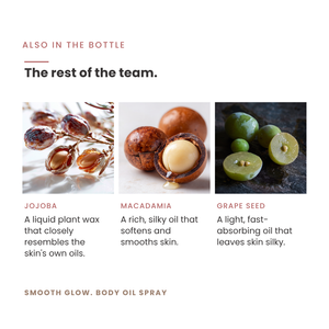 Smooth Glow. Body Oil - Multi-Use Hydration with Acai, Buriti, + Argan Oils