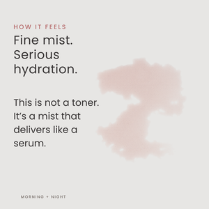 Tighten + Glow. Refining Mist - for Tightening, Hydration, Fine Lines + Cellular Turnover