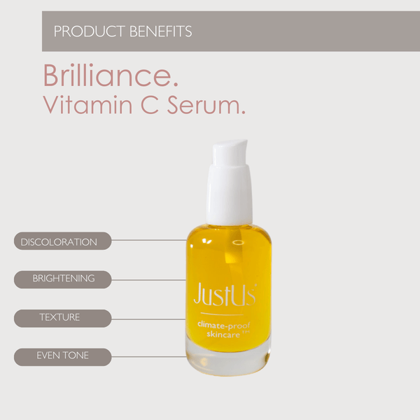 Brilliance anti-aging skincare for mature, post-menopausal skin with botanical actives