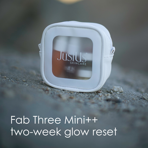 Fab Three Mini ++ Two Week Glow Reset to smooth, hydrate and revive luminosity