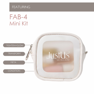 Fab Four Anti-Aging Essentials Mini Kit - Trial Size Routine for Brightening, Firming +  Moisture